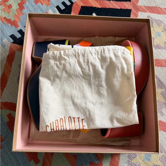 Charlotte Stone Raf Platform Sandals in Solimar Multicolor Size 8 - Picture 10 of 10